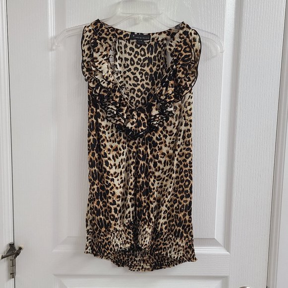 Cheetah Animal Print Blouse - Picture 1 of 4